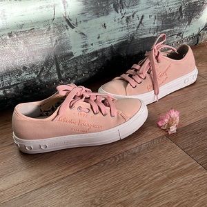 Authentic Salvatore Ferragamo Lemonade Mediterranean Low Cut Sneakers 61/2 C